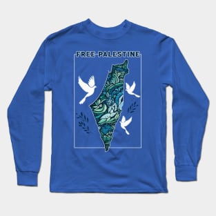 Free Palestine Long Sleeve T-Shirt